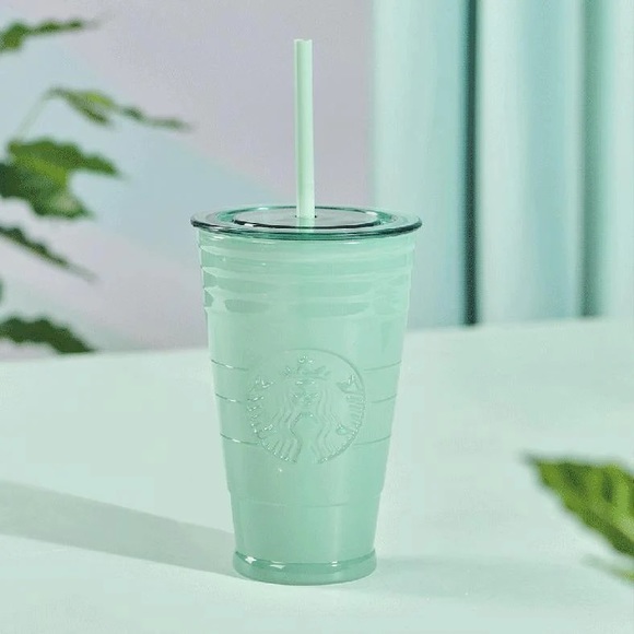 Starbucks Glass Tumbler Mint 2021 Rare Collectible Original Straw EUC - Picture 1 of 4